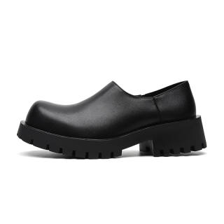 PINYI Microfiber Leather Casual Shoes Men's Black