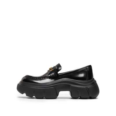 Staccato Autumn Leaves Count Cow Leather Loafers Women's