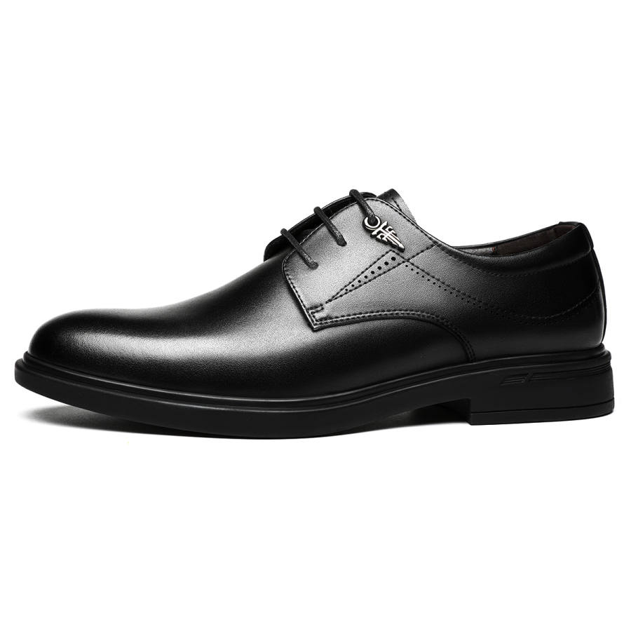 FAPAI Dress Shoes Men's Low Top Black