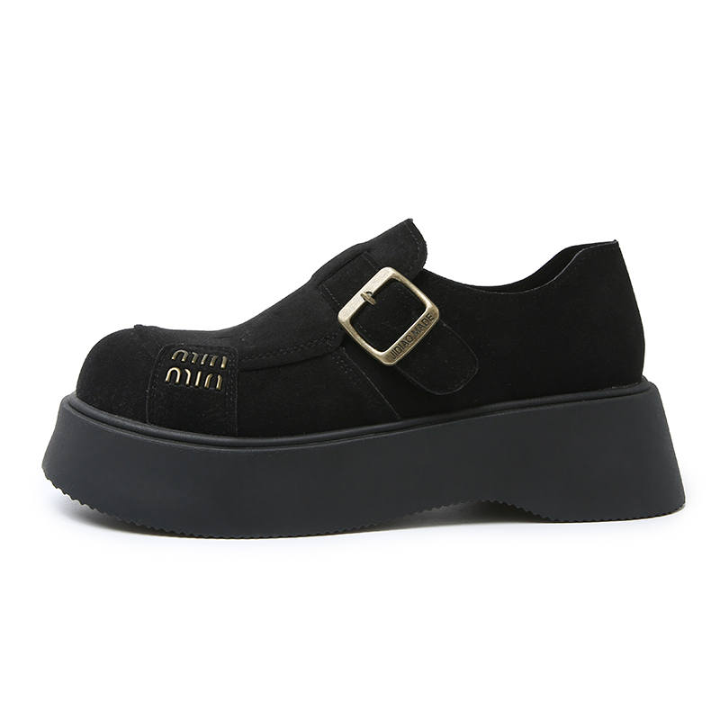 JANECO Leather Slip Resistant Abrasion Resistant Slip Resistant Abrasion Resistant Low top Casual Shoes Women's