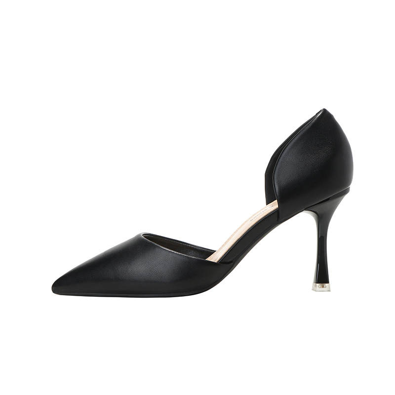 ZUOMILUO Pu Slim Heel High Heels Women's