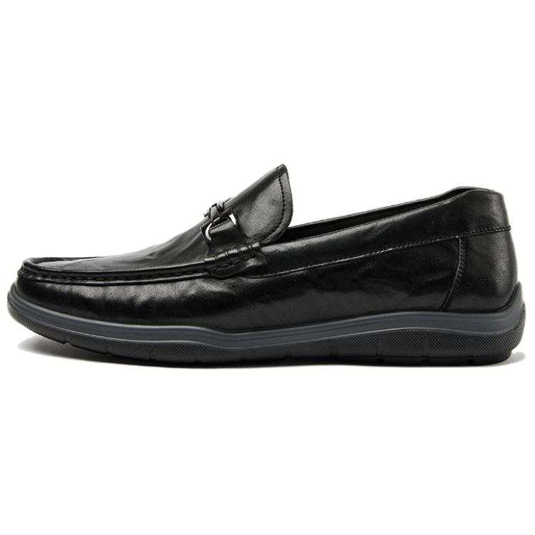 AOKANG Cow Leather Casual Shoes Men's Black