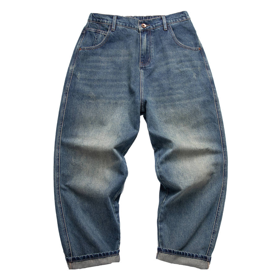 Jeep Jeans Unisex Blue Moderate Straight Fit Pants