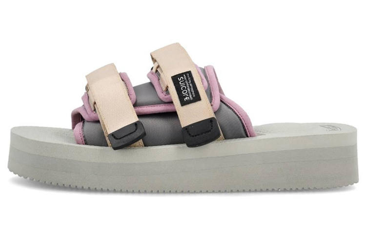 Suicoke Massage Antibacterial Massage Antibacterial Slide Slippers Men's Gray Purple