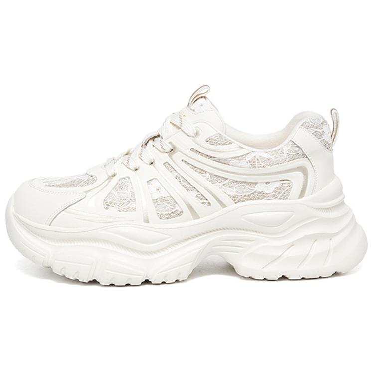DAPHNE DAPHNE Cow Split Leather Low top Chunky Sneakers Women's