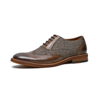 SAINTNJORD Business Oxford Shoes Top Grain Cow Leather Casual Shoes Men's
