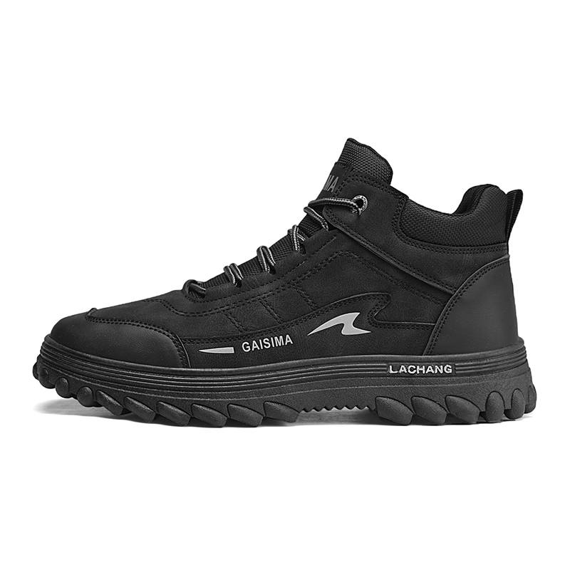 GONGNIUMEILI Pu Short Combat Boots Men's
