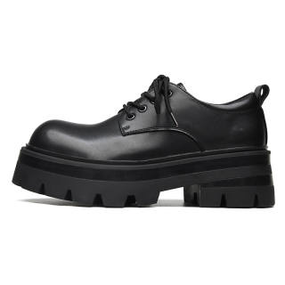IZEIZIG Microfiber Leather Casual Shoes Men's Black