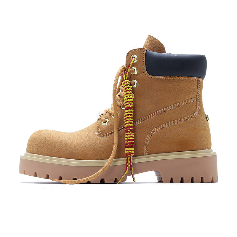 FEELDOTRENDS FEELDOTRENDS Cow Leather Short Combat Boots Unisex