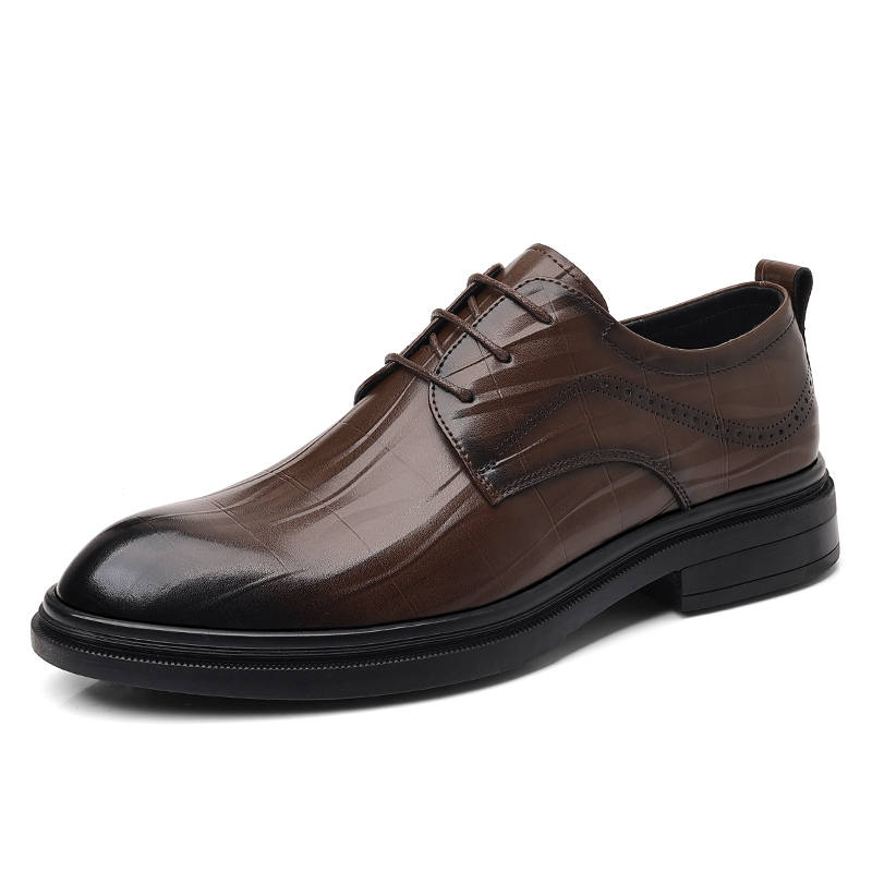 CAOZE Dress Shoes Men's Low Top Black, Brown
