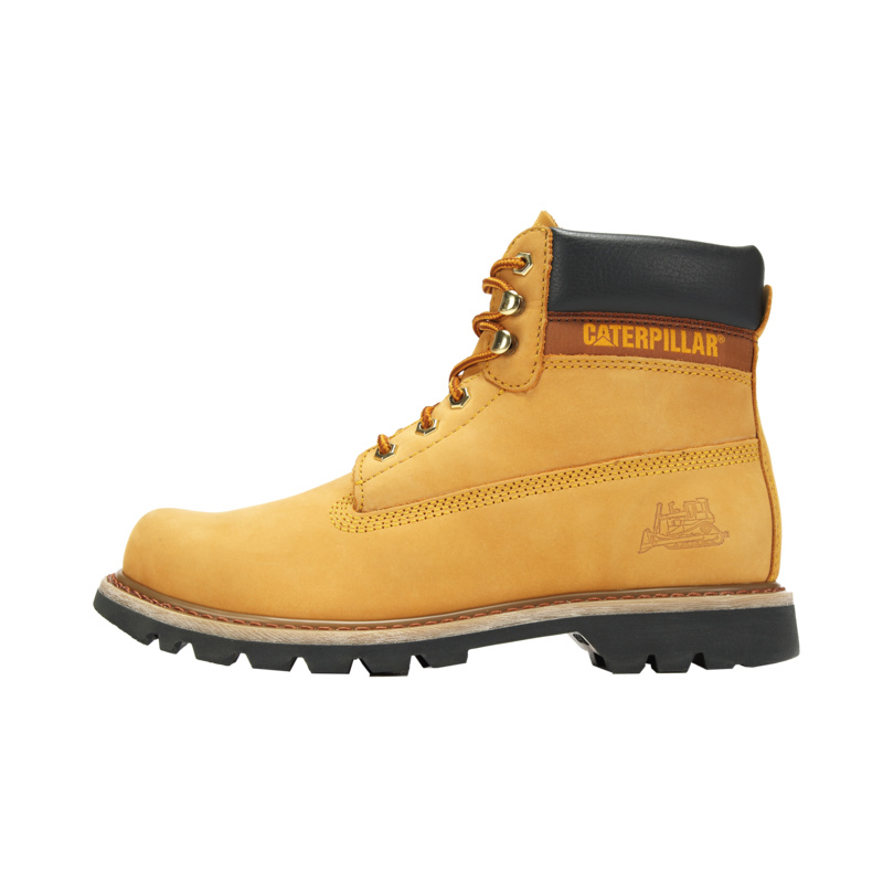CAT Outdoor Mountaineering Travel Casual Shoes Mountaineering Shoes Classic Yellow Boots Short Combat Boots Unisex