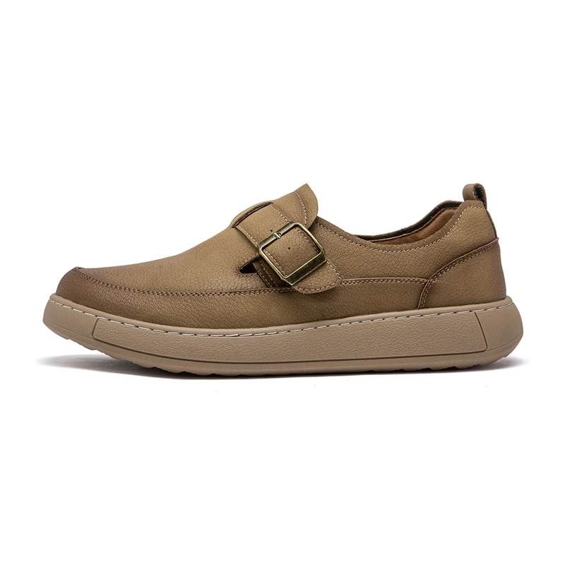 JOSINY Synthetic Leather Casual Shoes Men's Yellow