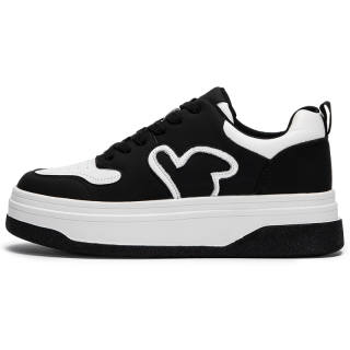 CHCH Cow Leather Low top Skateboard Shoes Women's White
