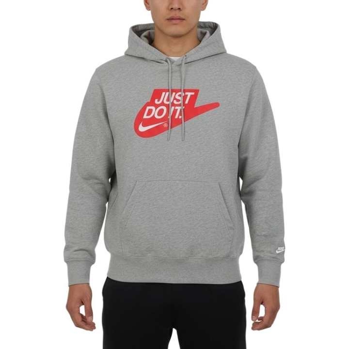 Nike Nike Swoosh Sweatshirts Men's Gray Hooded Non Detachable Moderate