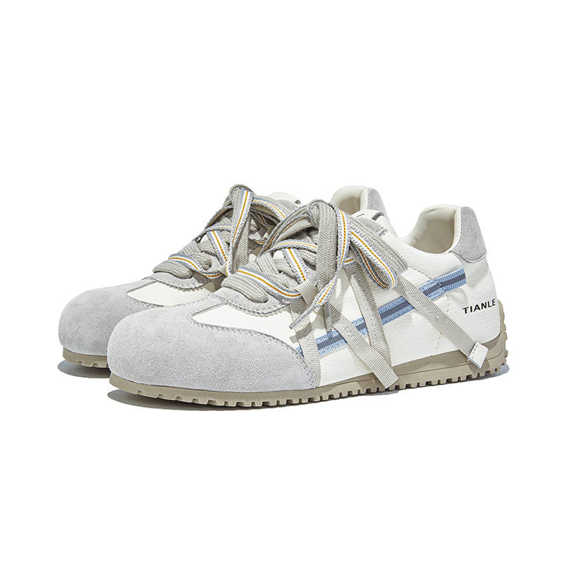 CHIBANG Pig Split Leather Lightweight Low top Casual Shoes Women's