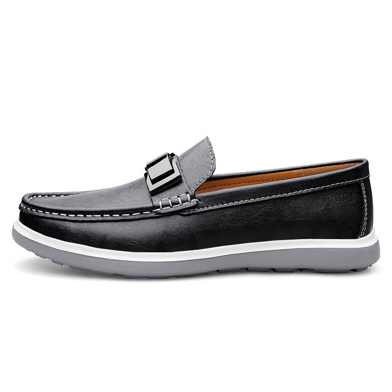 DUNNU Gommino Loafers Men's Black