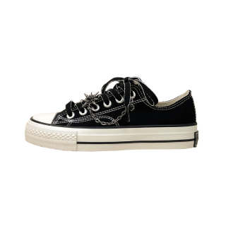 A&M Low top Canvas Shoes Unisex Black