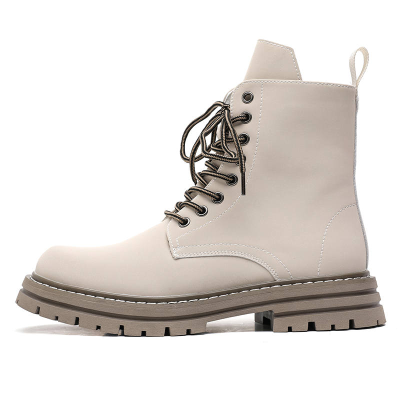 PINYI PINYI Microfiber Leather Combat Boots 3.5CM Men's