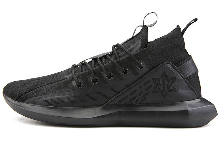 NORVINCY Casual Shoes Unisex Mid Top Black