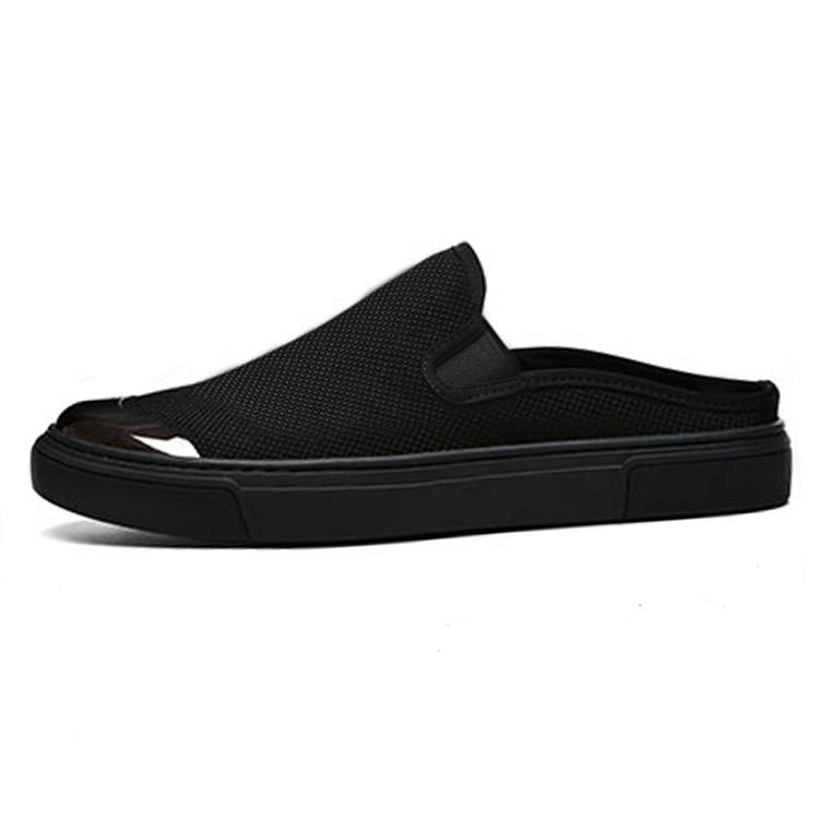 YEDANI YEDANI Fabric Closed Toe Slippers Men's Black