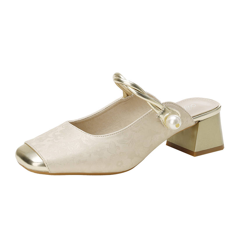 TATAYA Rubber Sole Abrasion Resistant Abrasion Resistant Closed Toe Slippers Women's