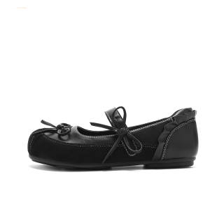 Hotwind Synthetic Leather Flat Mary Jane Shoes Women's