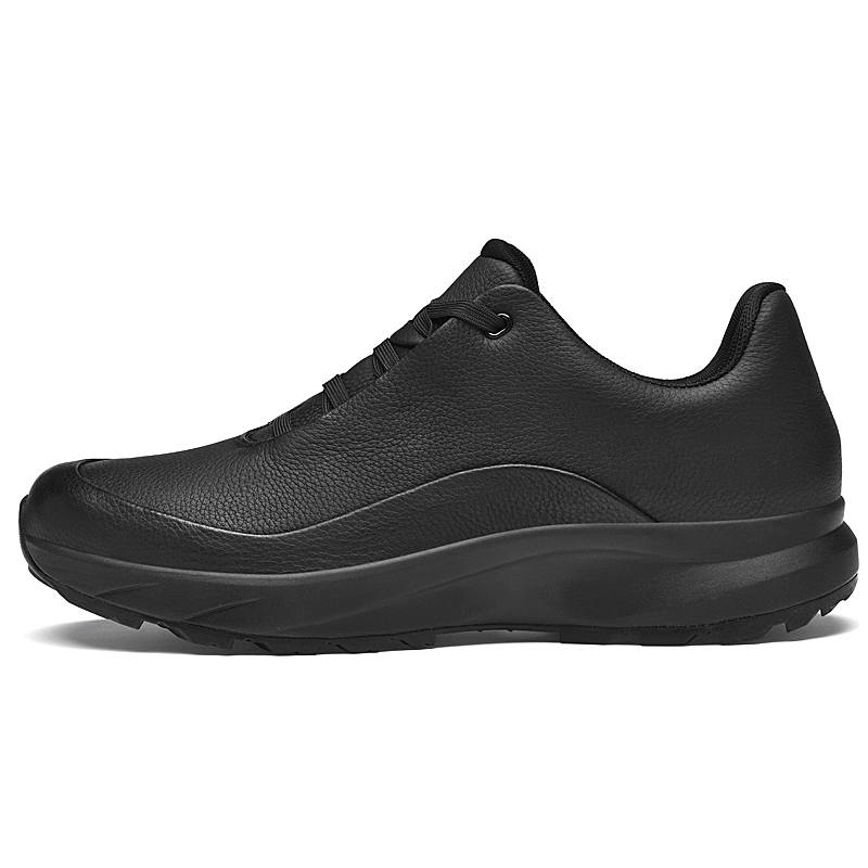GONGNIULEITING Top Grain Cow Leather Casual Shoes Men's Black