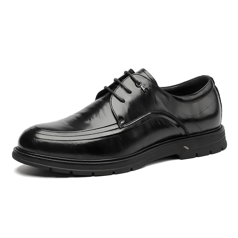 KACHILANG Men's Casual Shoes Men's Low Top Black/Brown