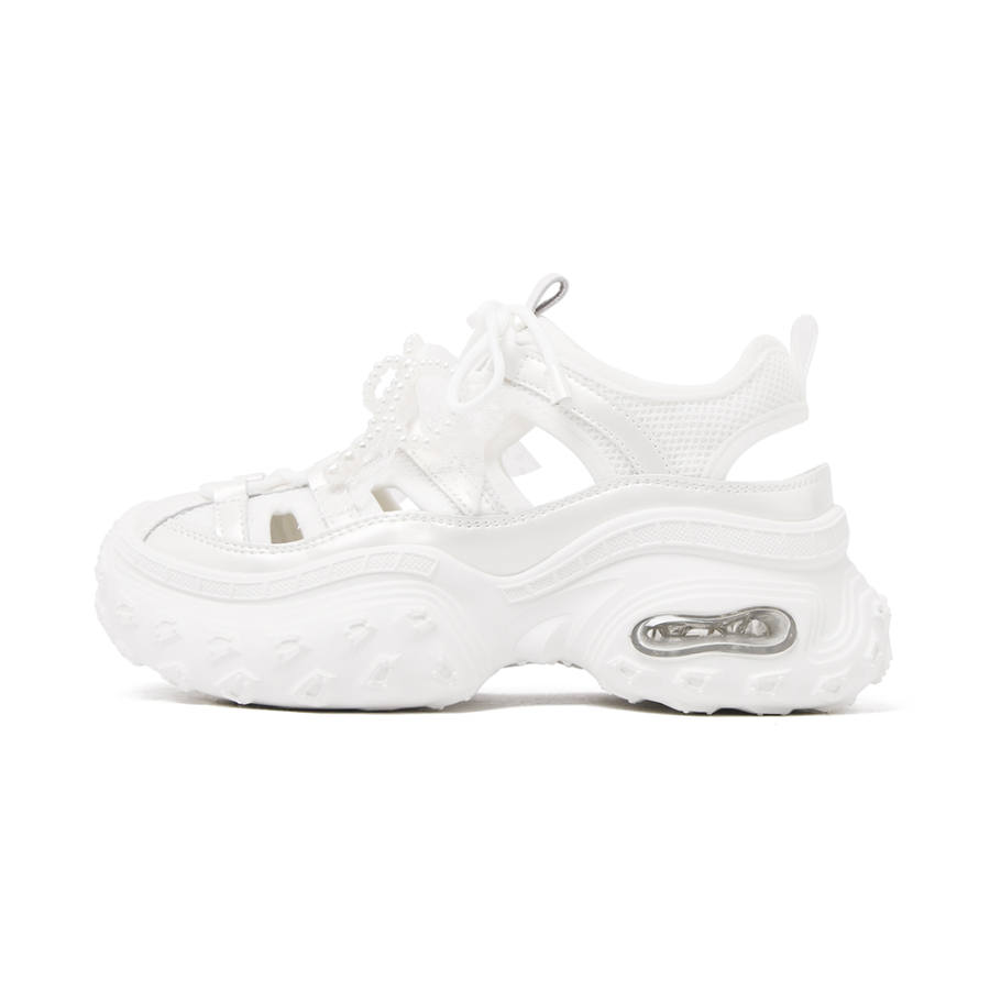 CAMEIDO Breathable Height Increasing Breathable Height Increasing Low top Casual Shoes Women's White