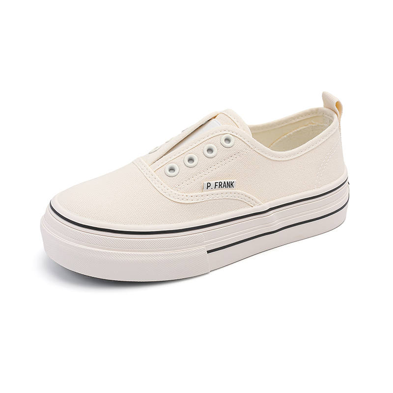 PAUL FRANK PAUL FRANK Abrasion Resistant Lightweight Slip Resistant Breathable Coverage Height Increasing Low top Canvas Shoes