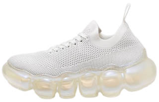 Grounds Platform Athletic Shoes Women's White Gray