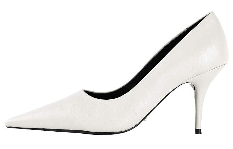 Tony Bianco Sheepskin Slim Heel High Heels 9.5cm Women's White