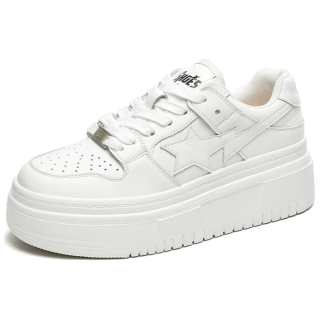 ACEMICKY Cow Split Leather Height Increasing Skateboard Shoes Women's