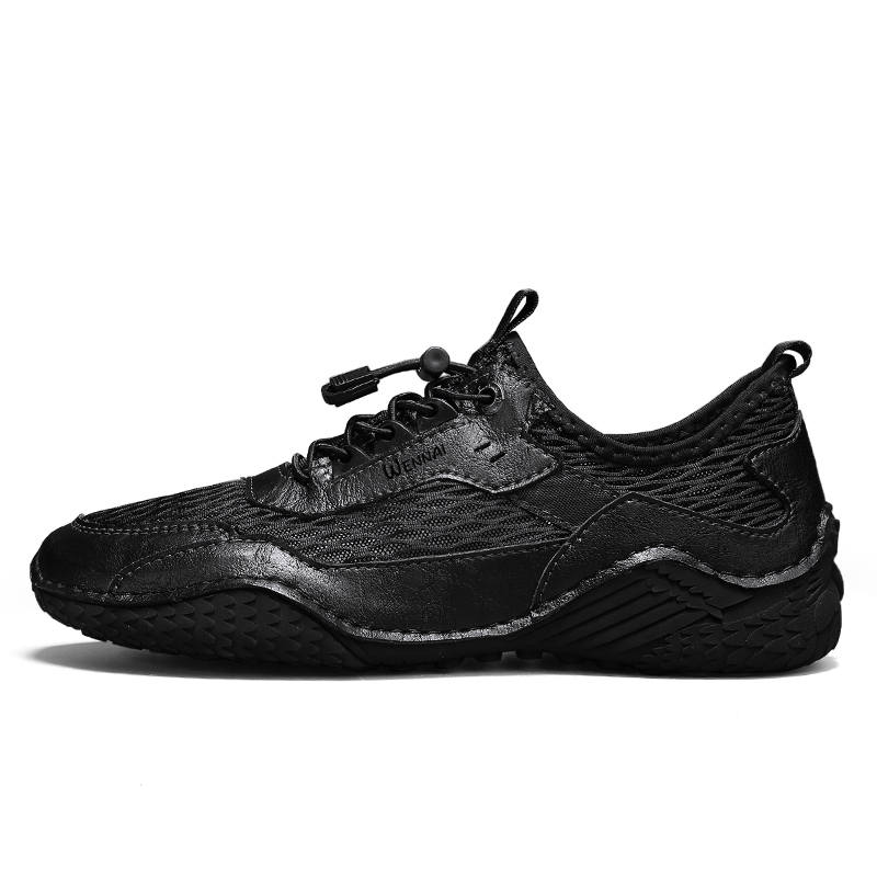 WENNAI Mesh Casual Shoes Men's Black