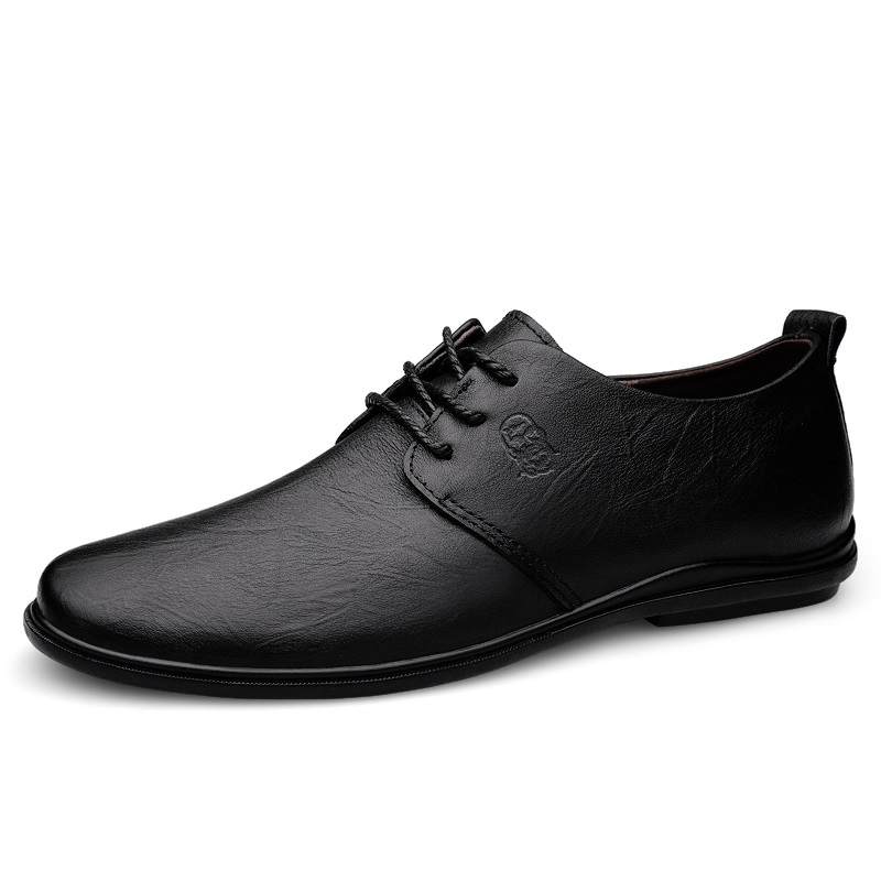 LAORENTOU Cow Leather Dress Shoes Men's