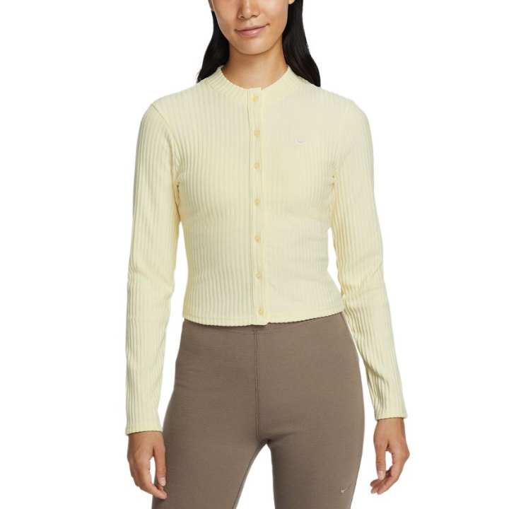 Nike Nike T Shirts Women's Light Yellow Crew Neck Moderate