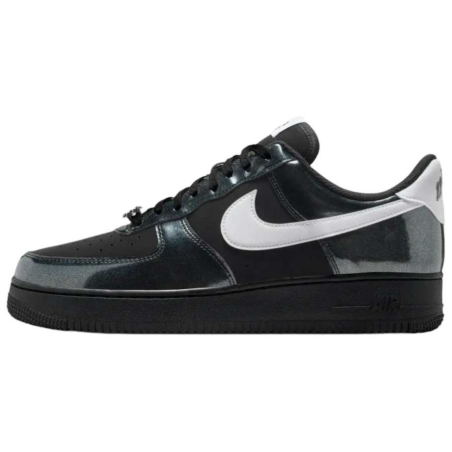 Nike Nike Air Force 1 Synthetic Leather Cushioning Breathable Skateboard Shoes Unisex Black White