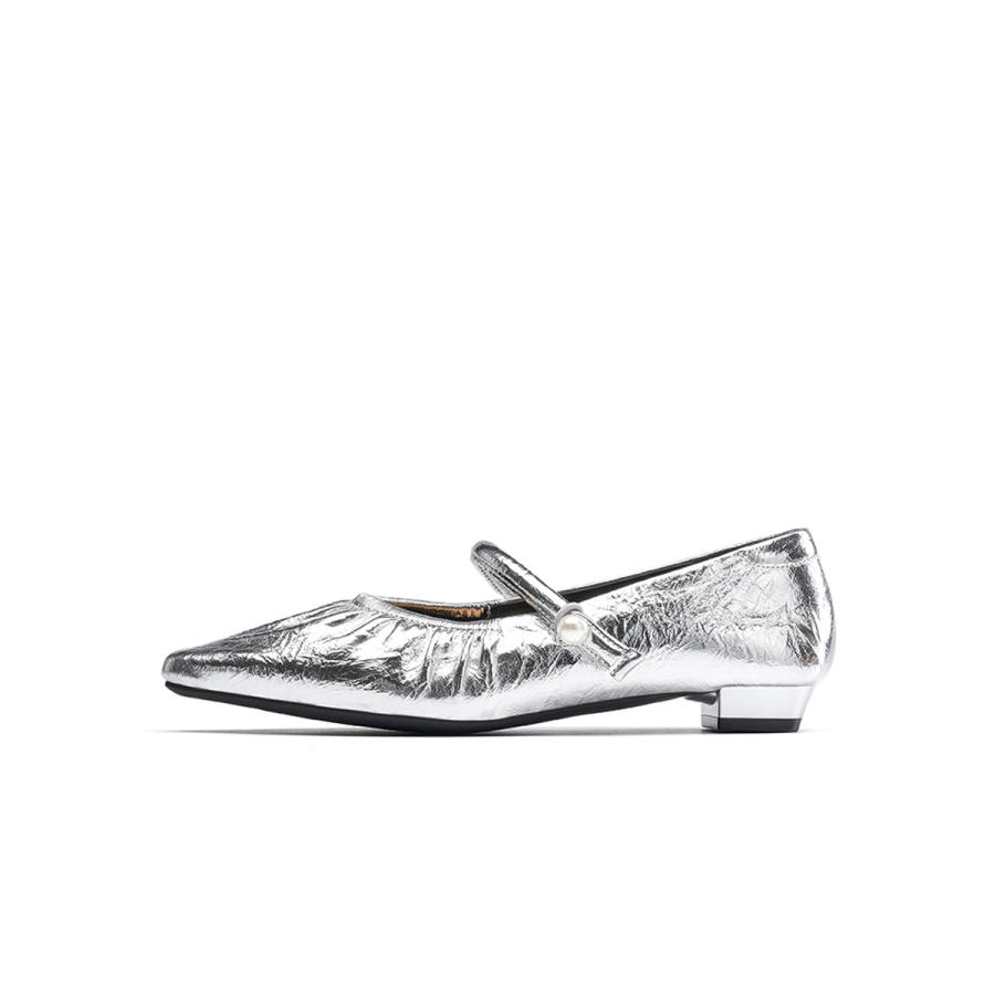EBLAN EBLAN Mary Jane Shoes Women's Silver