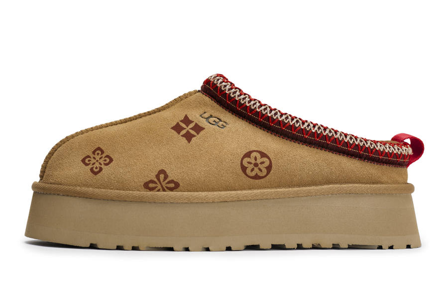 UGG Tazz Abrasion Resistant Abrasion Resistant Closed Toe Slippers Women's Chestnut Red Brown