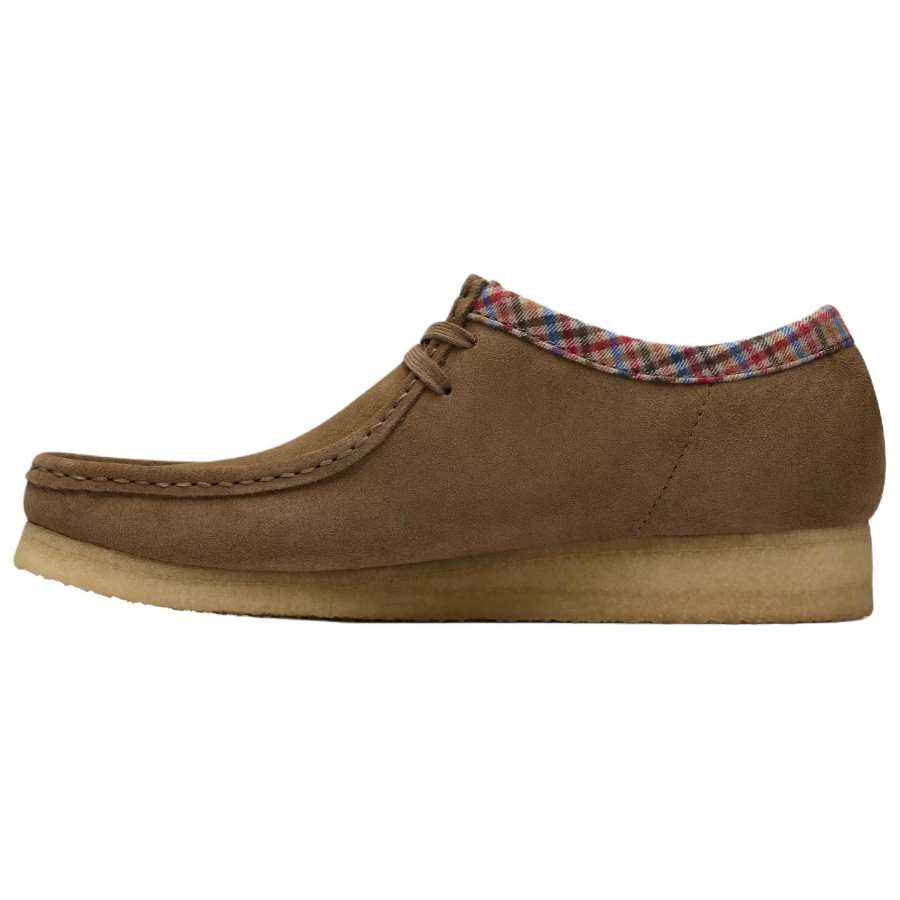 Clarks Wallabee Suede Casual Shoes Men's Dark Taupe Umber