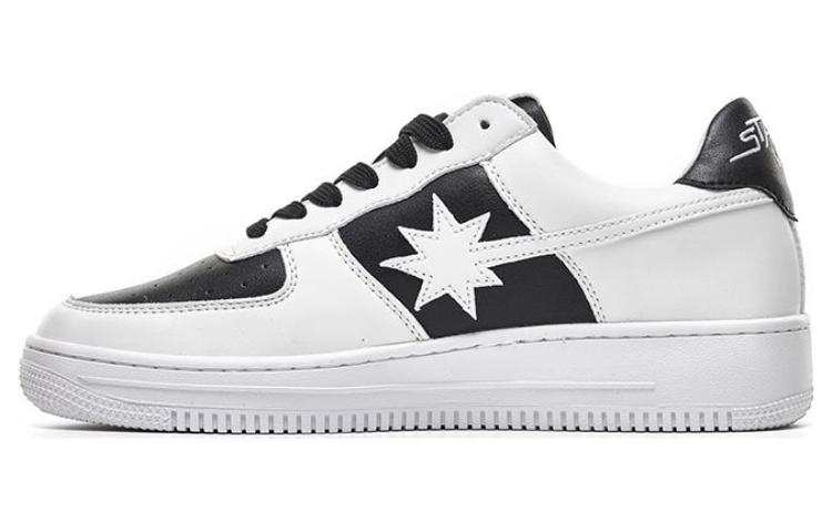 Starwalk Soldier Low top Skateboard Shoes Unisex White Black Panda
