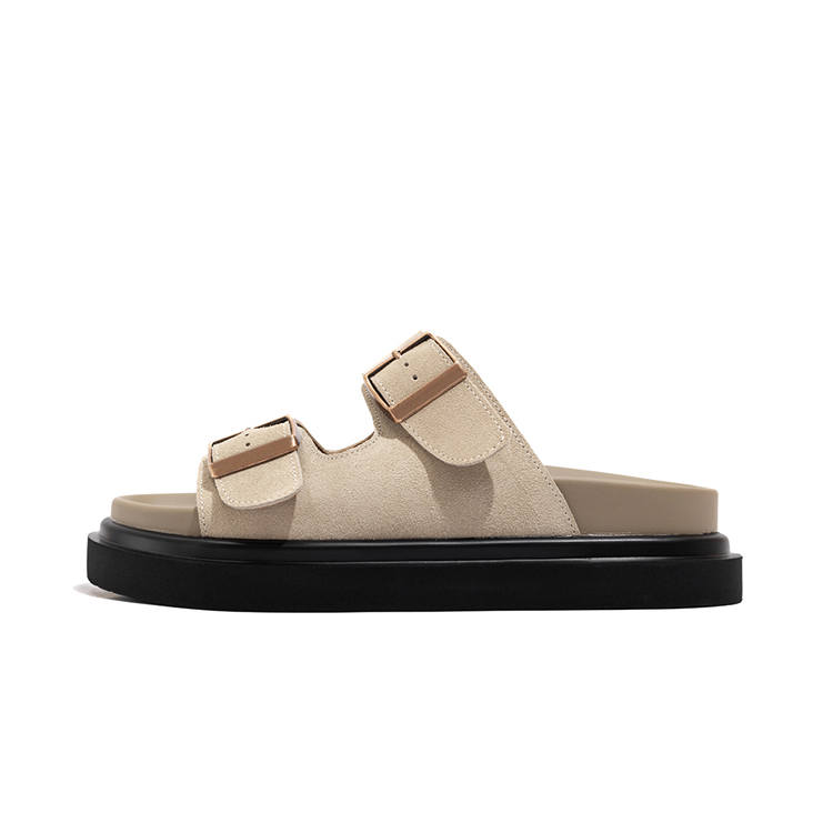 LAOMIAO Slide Slippers 4.8cm Women's Khaki