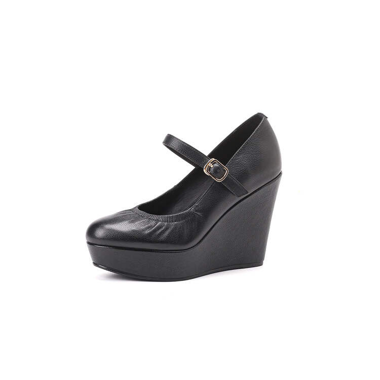 SUYANJIAO Mary Jane Shoes Women's Black