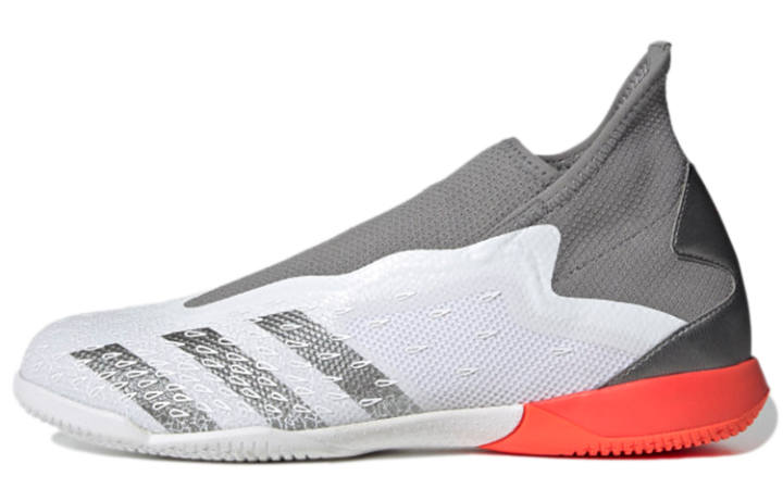 Adidas Adidas Predator Freak .3 Anti-Slip Wear-Resistant Breathable Coverage Soccer Shoes Men's Gray White