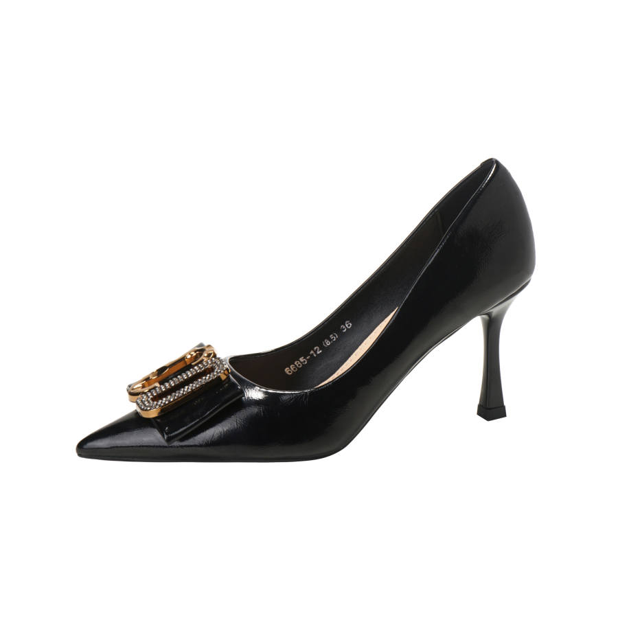 ZUOMILUO Pu High Heels Women's Black
