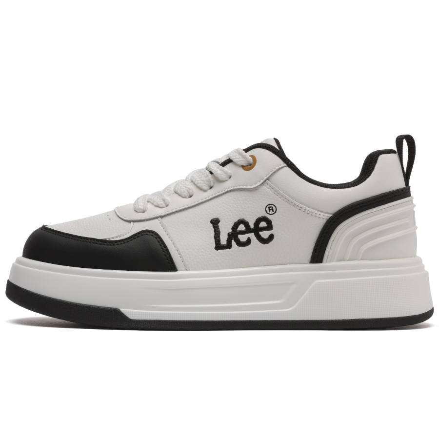 Lee White Sneakers Height Increasing Abrasion Resistant Low top Skateboard Shoes Men's