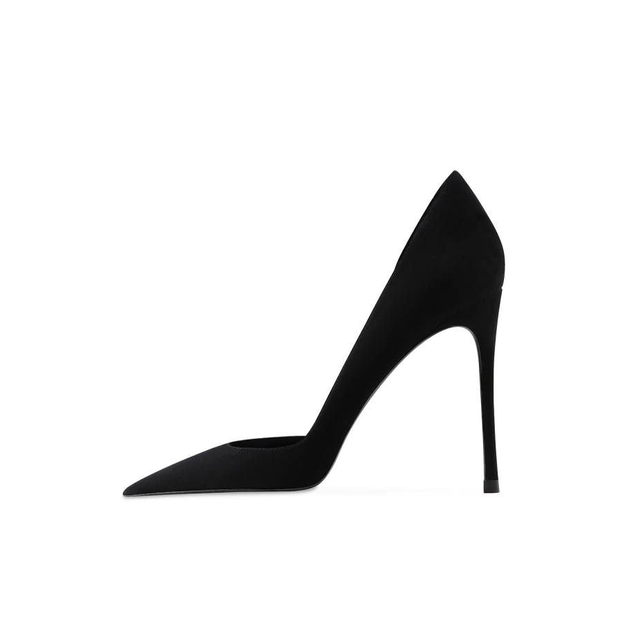 Ganxiaojie Suede High Heels Women's Black