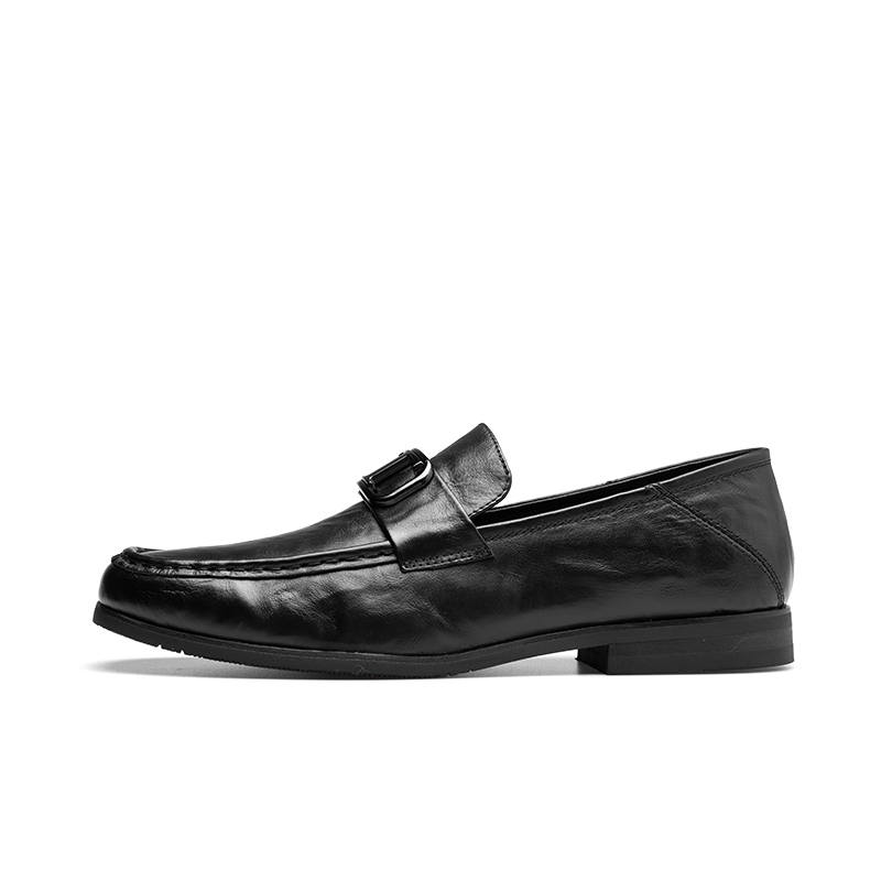 PARDASAUL Cow Leather Casual Shoes Men's Black