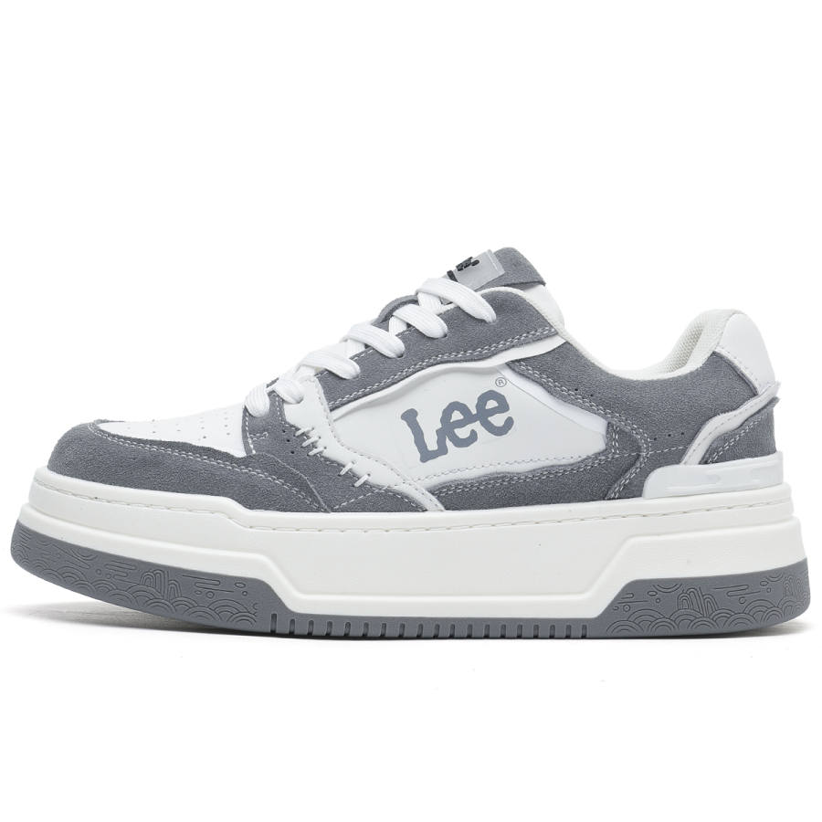 Lee Lee Textile, Split Cow Leather Low top Skateboard Shoes Men's