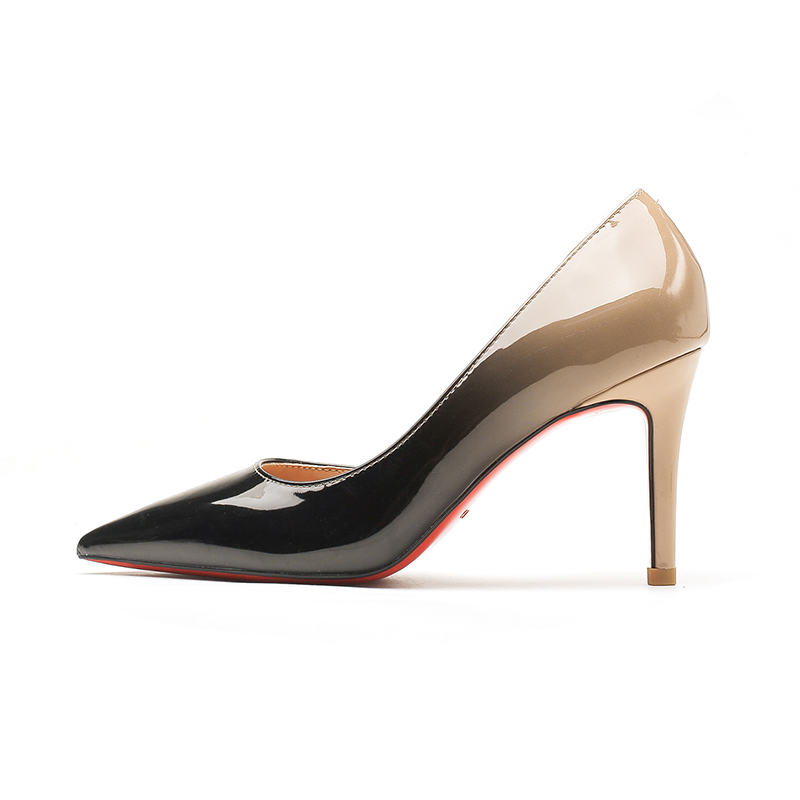 MIZAIJIA Patent Leather Slim Heel High Heels Women's